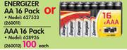 Energizer AAA 16 Pack