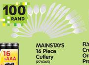 Mainstay's 16 Piece Cutlery