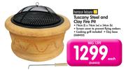 Terrace Leisure Tuscany Steel And Clay Fire Pit-Each