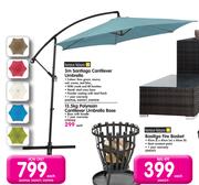 Terrace Leisure 13.5kg Polyresin Cantilever Umbrella Base-Each