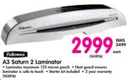 Fellowes A3 Saturn 2 Laminator
