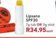 Lipsano SPF30 7g Tub Or 5g Stick-Each