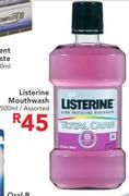 Listerine Mouthwash Assorted-500ml