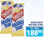 Nestle Milky Bar Choc Slabs-24x80g