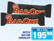 Nestle Bar One Chocolate-40x55g