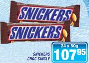 Snickers Choc Single-24x50g