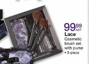 Lace Cosmetic Brush Set With Purse-3Pieces Set