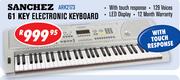 Sanchez 61 Key Electronic Keyboard ARK2173