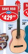 Sanchez 34" Classical & Steel String Guitars C34L7