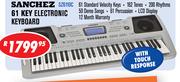 Sanchez 61 Key Electronic Keyboard SZ6110C