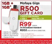 Mofaya Gigs-1GB + 1GB