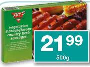 Fry's Vegetarian Sausages-500g