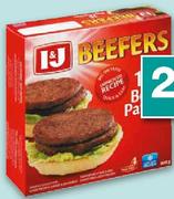 I & J Beefers Beef Burgers-800g