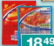 Enterprise Red/Smoked Viennas-500g-Each