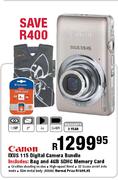 Canon IXUS 115 Digital Camera Bundle Includes: Bag and 4GB SDHC Memory Card