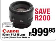 Canon 50mm F1.8 II Lens