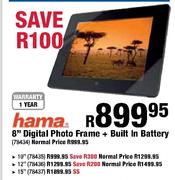 Hama 10" Digital Photo Frame + Built in Battery
