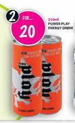 Power Play Energy Drink-2x250ml
