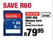 SanDisk SDHC 8GB Memory Card 