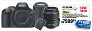 Nikon D5100 Digital Camera Twin Lens Kit