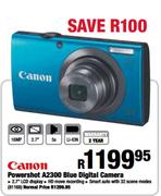Canon Powershot A2300 Blue Digital Camera