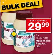 Mayonnaise Regular/Lite-2 x 750g/760g