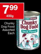 Chunky Dog Food Assorted Each-400g