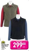 Camp Master Sleeveless Rib Pollar Fleece Jacket 