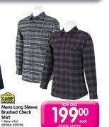 Camp Master Men's Long Sleeve Brushed Check Shirt
