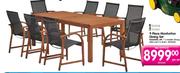 Terrace Leisure 9 Piece Manhattan Dinning Set