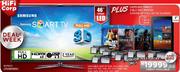 Samsung 46" (117cm) Smart LED TV+ Samsung Tablet-7"+ 3 Blu-Ray Movies+ 6 Pairs of Full HD 3D Glasses
