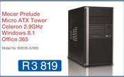Mecer Prelude Micro ATX Tower EM035-G1850