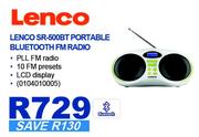 Lenco SR-500BT Portable Bluetooth FM Radio