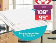 Masonite White-2.7 x 1.2m