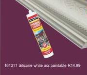 Silicone White Acrylic Paintable