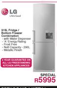 LG Fridge/Bottom Freezer Combination-315ltr