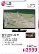 LG Full HD LED TV-32"