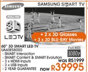 Samsung 60" 3D Smart LED TV(UA60ES8000)