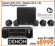 Denon AVR 1513 + Boston XS 5.1 SE Home Theatre System