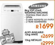 Samsung White Top Load Washing Machine-13kg