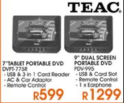 Teac 9" Dual Screen Portable DVD(PDV-995)