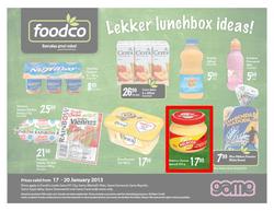 Foodco Western Cape : Lekker Lunchbox Ideas (17 Jan - 20 Jan 2013), page 1