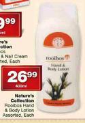Nature's Collection Rooibos Hand & Body Lotion Assorted, Each-400ml