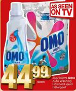 Omo Auto Washing Powder/Liquid Detergent-2kg/750ml each