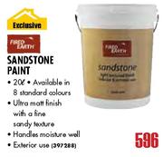 Fired Earth Sand Stone Paint-20l