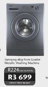 Samsung Front Loader Metallic Washing Machine-6kg