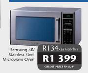 Samsung Stainless Steel Microwave Oven-40 Ltr