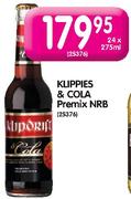 Klippies & Cola Premix NRB-24 x 275ml