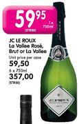 JC LE Roux La Vallee Rose,Brut or La Vallee-6 x 750ml