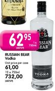 Russian Bear Vodka-750ml